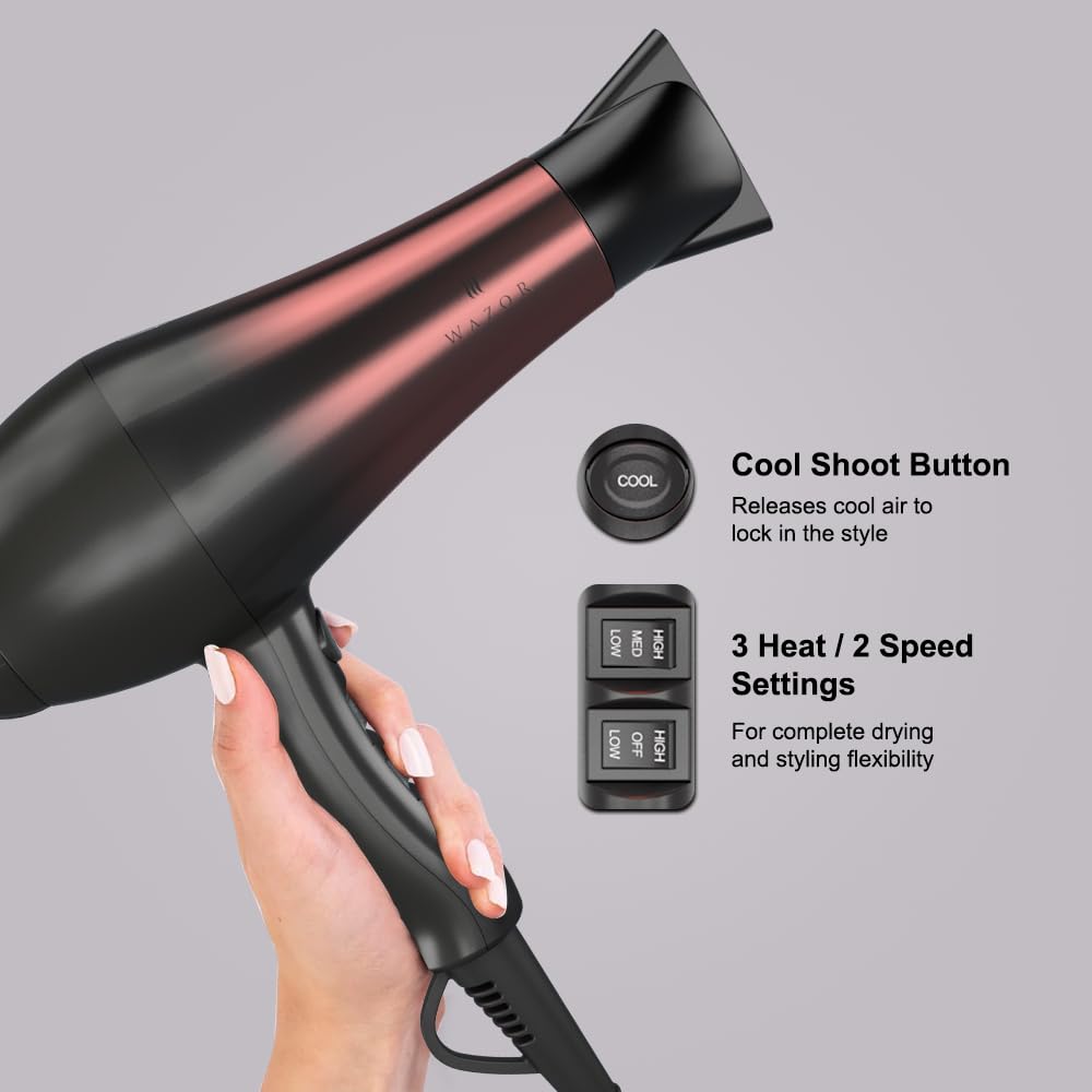 1875W Ceramic Tourmaline Ionic Hair Dryer S863