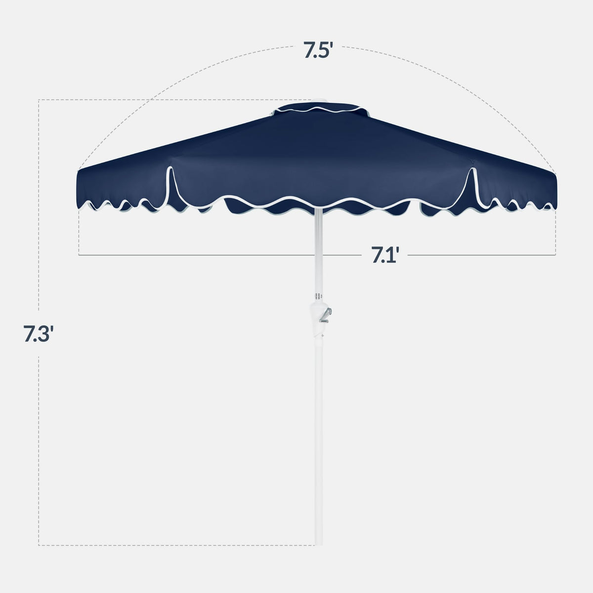 Patio Market Umbrella with Crank & Tilt Y651725