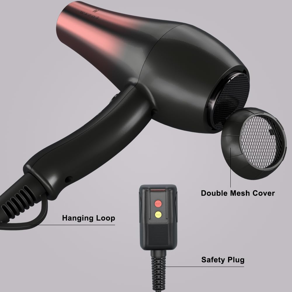 1875W Ceramic Tourmaline Ionic Hair Dryer S863