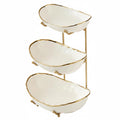 3-Tier Ceramic Fruit Bowl with Stand S17291