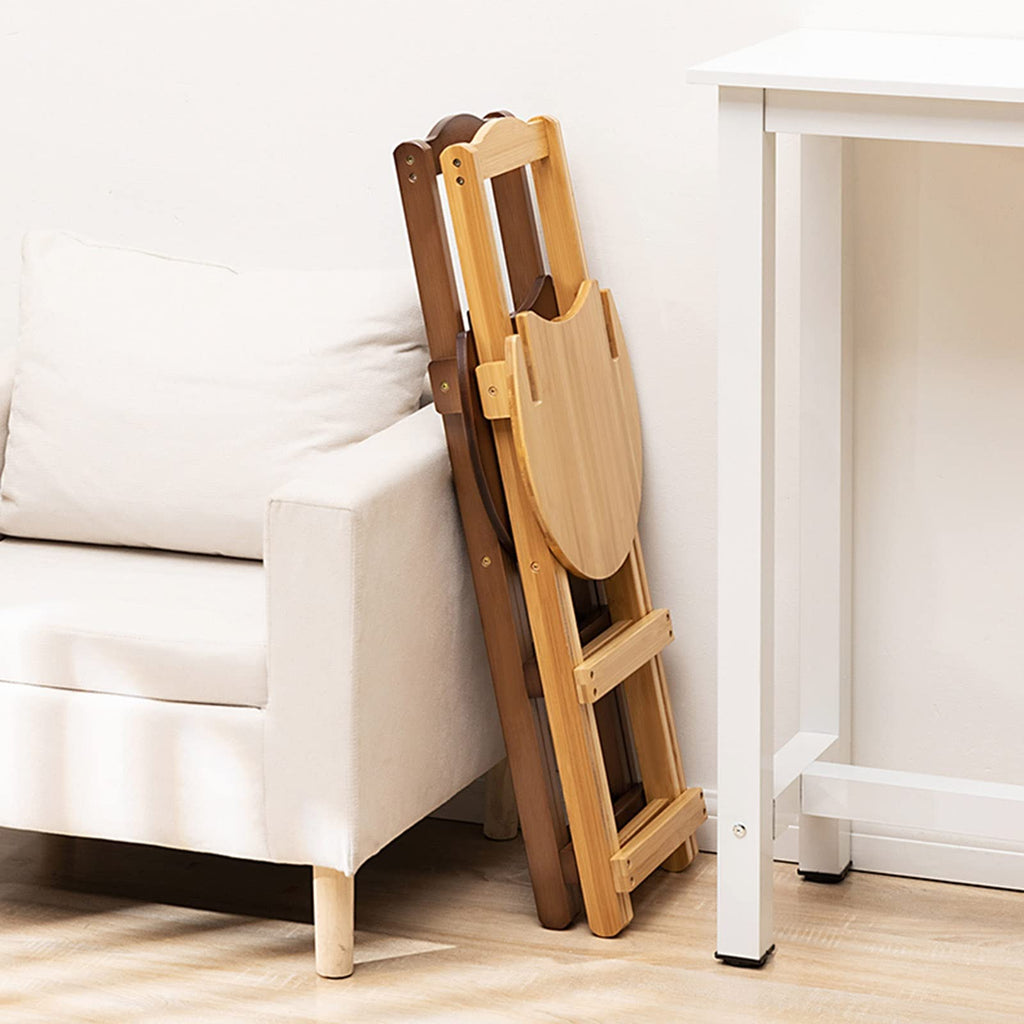 Foldable Bamboo Stool with Backs and Footrest C479001