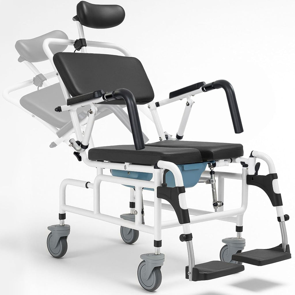 Reclining Shower Chair with Wheels T437964