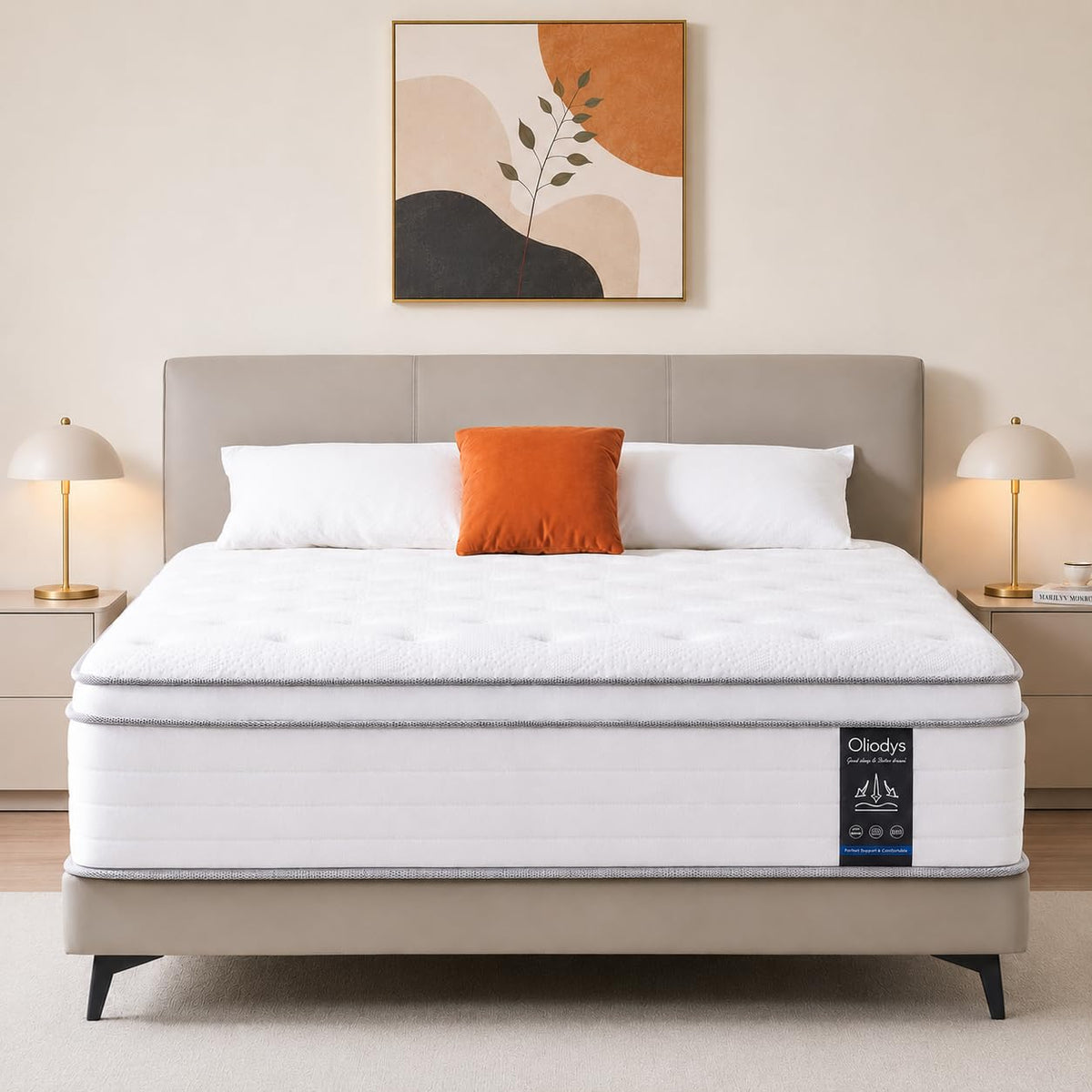 12 Inch Medium Firm Hybrid Spring Mattress K18496