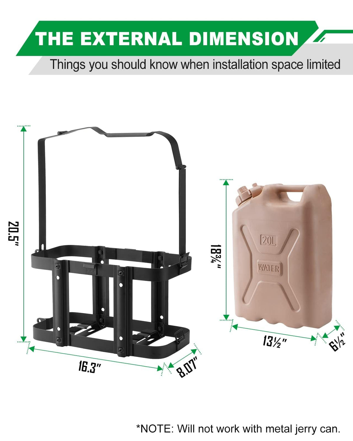 5 Gallon Water Container Holder Mount S7329