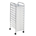 10 Drawer Rolling Craft Cart F235