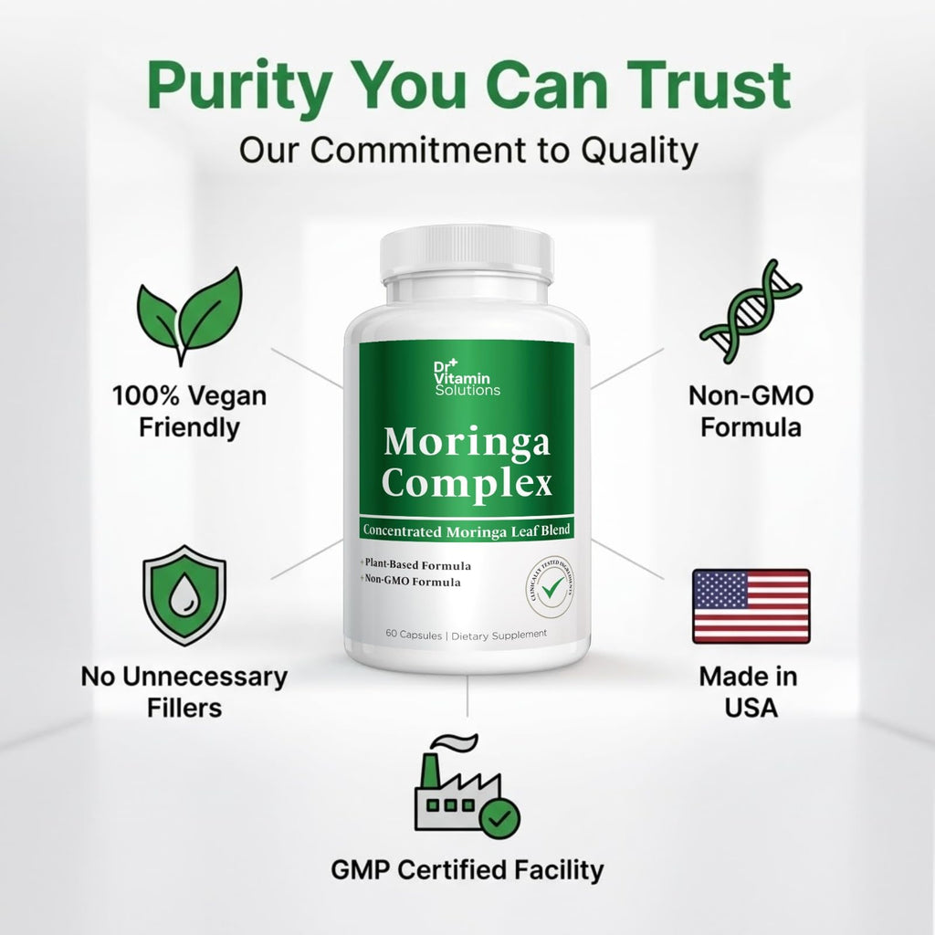 Moringa Oleifera Capsules with 20:1 Leaf Extract F3868
