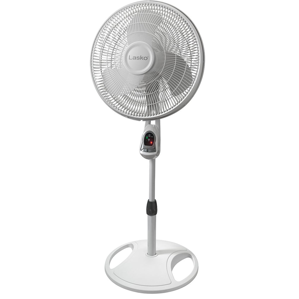 12" Utility Fan and 16" White Oscillating Pedestal Stand Fan with Remote U722