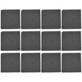12 Pc Natural Stone Coasters with Non Slip Bottom S54623