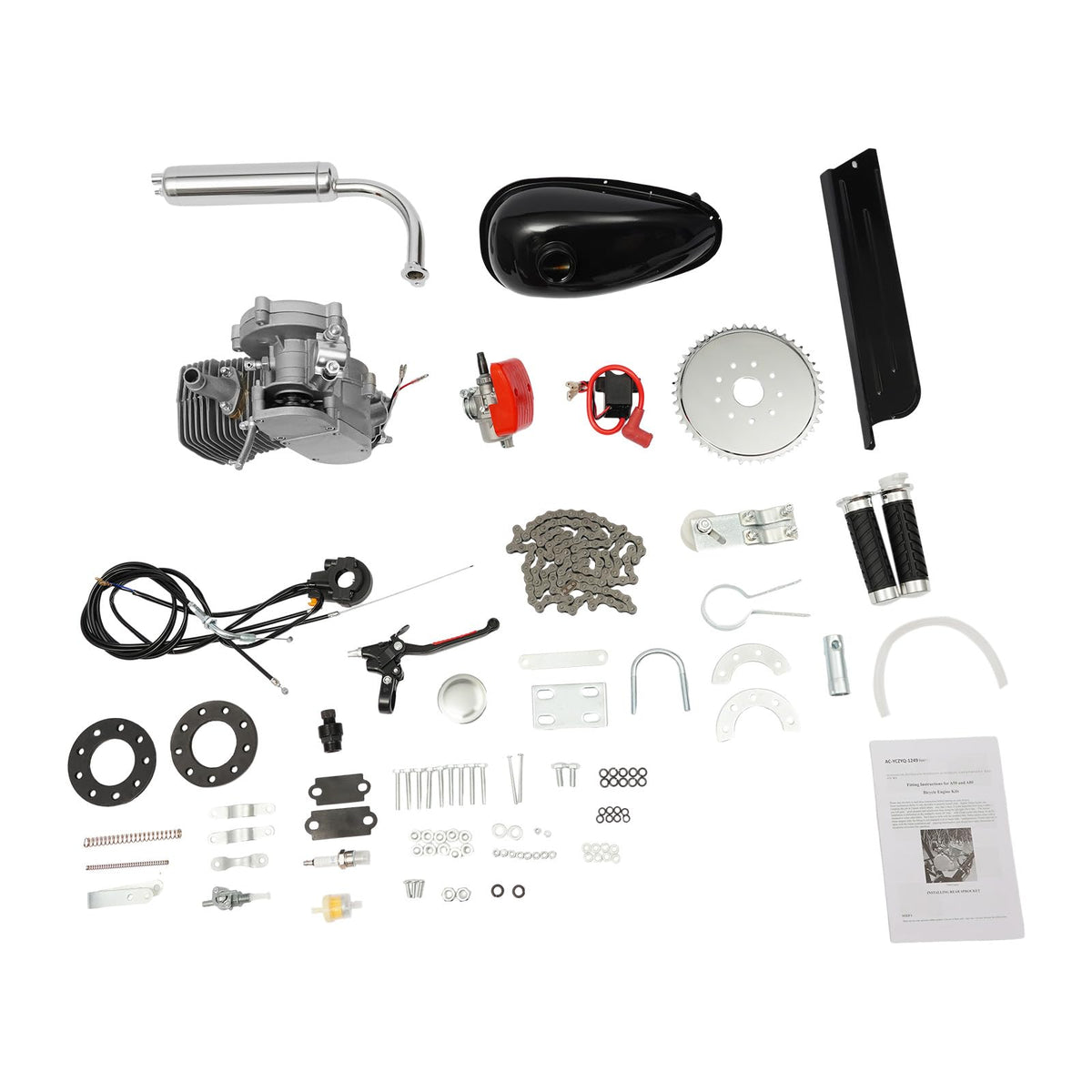 100CC 2-Stroke Bicycle Engine Kit with Air-Cooling C64886