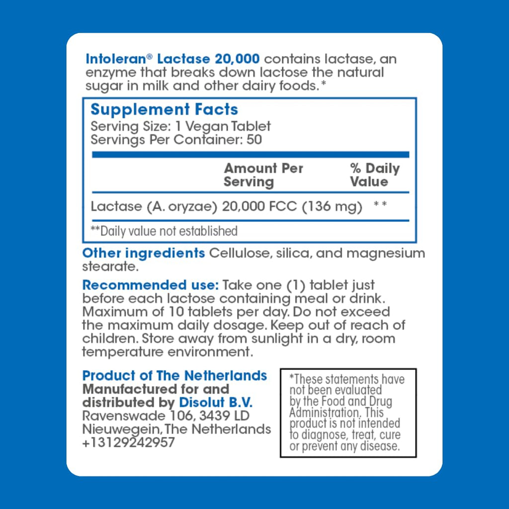Lactase Digestive Enzymes 50 Scored Tablets I564569