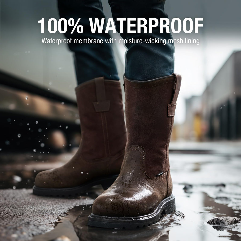 Steel Toe Waterproof Work Boots Q967