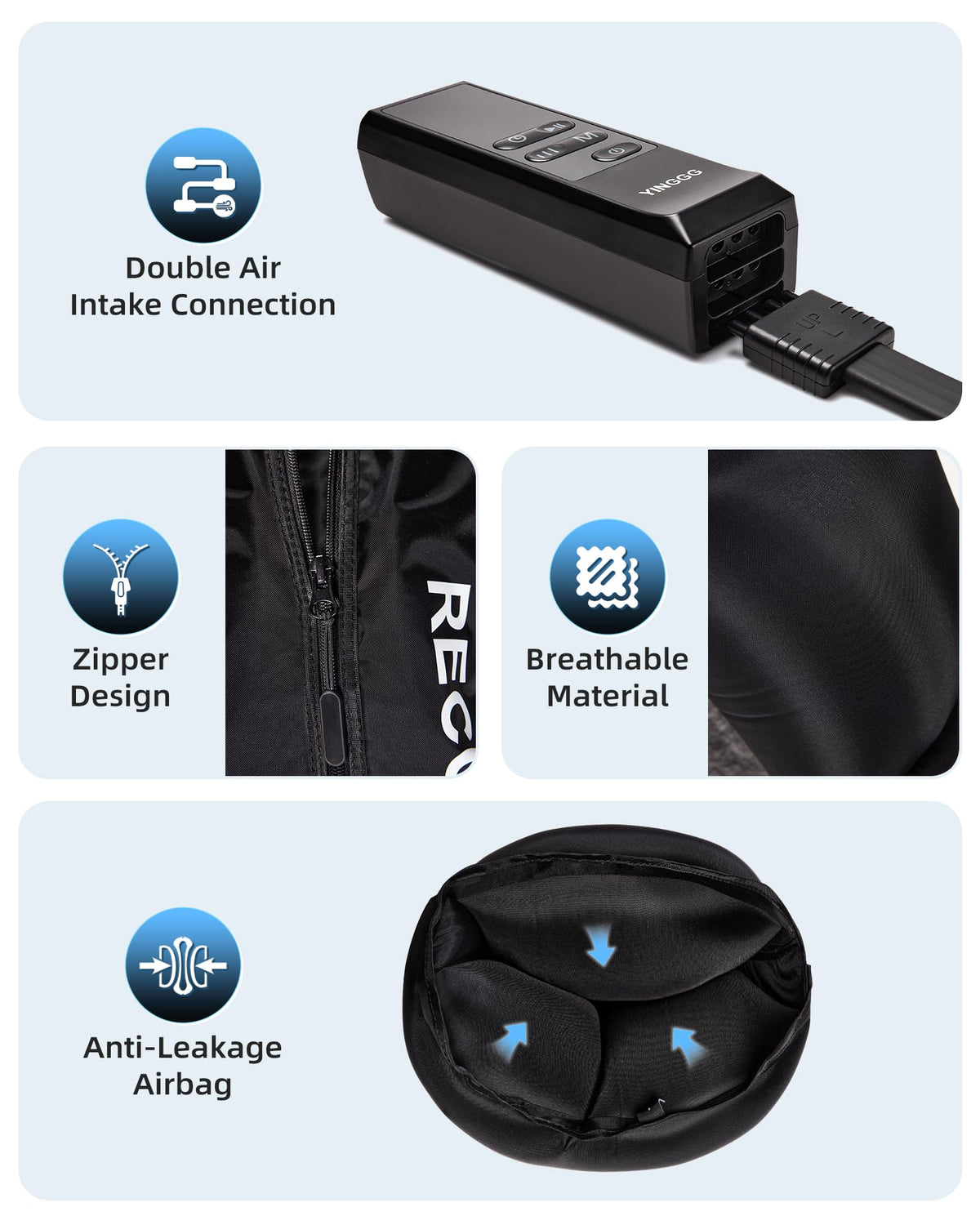 Air Leg Massager with Compression Boots R60622