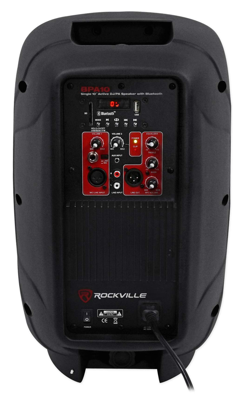 10" Powered PA Speaker with Bluetooth C7163