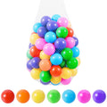 100pcs BPA Free Crush Proof Plastic Ball Pit Balls with Net Bag G586