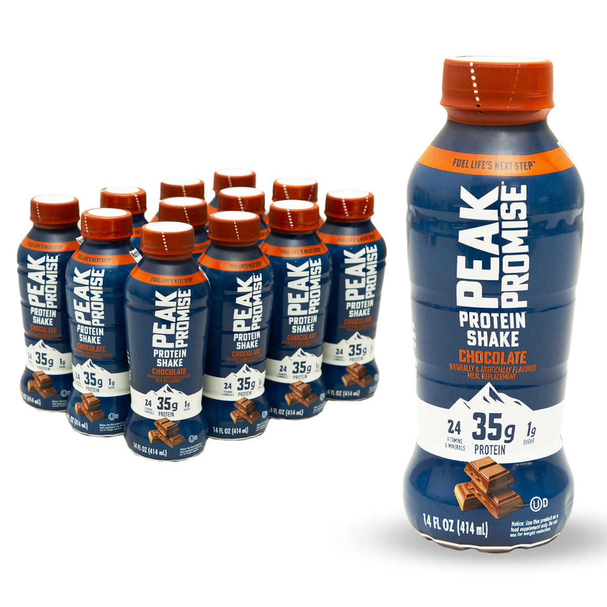 35g Protein Shake, 14 fl oz, 12 pack, Chocolate Y184132