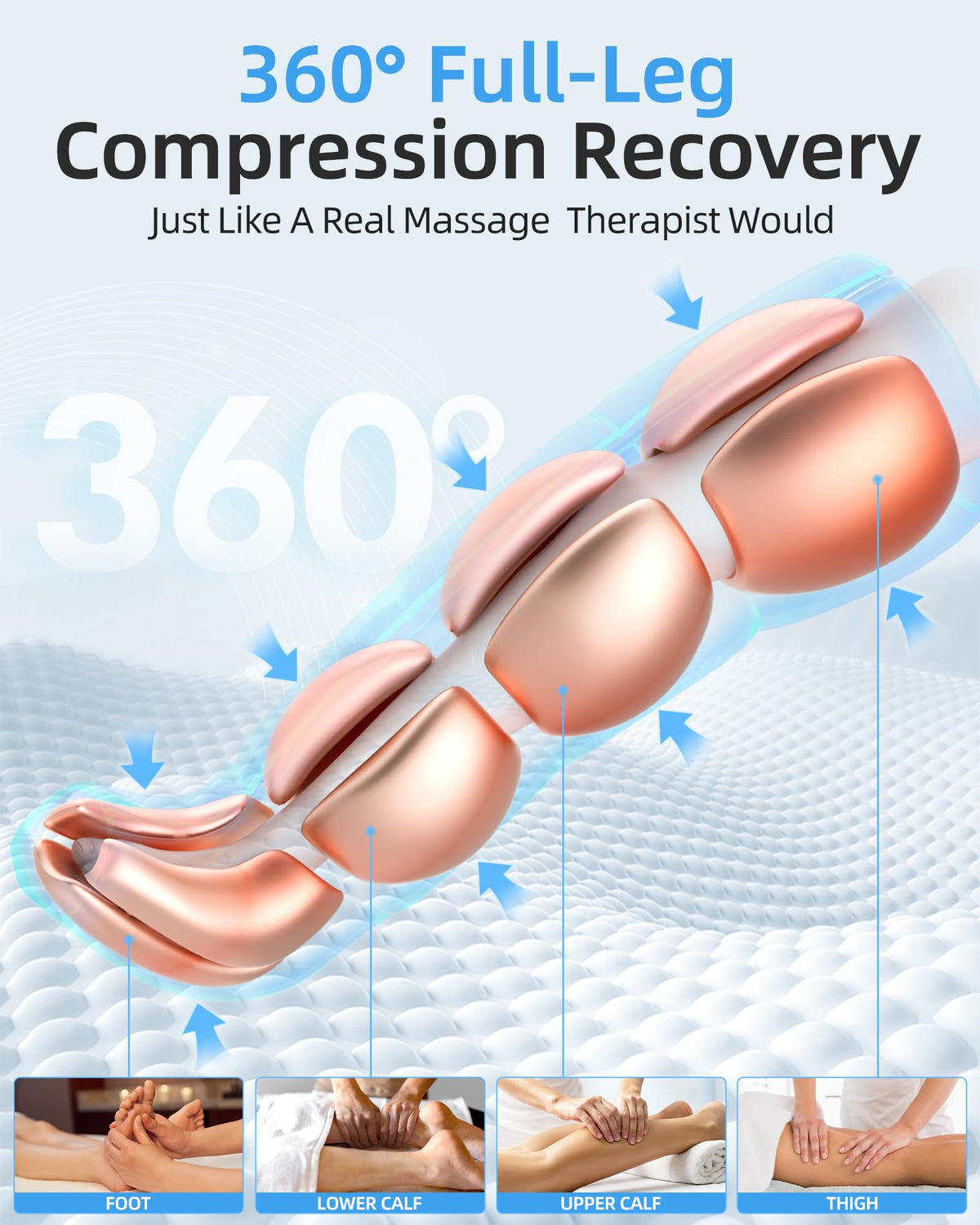 Air Leg Massager with Compression Boots R60622