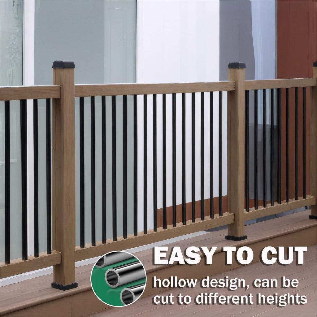 105 Pack 26" Black Aluminum Deck Balusters J34522
