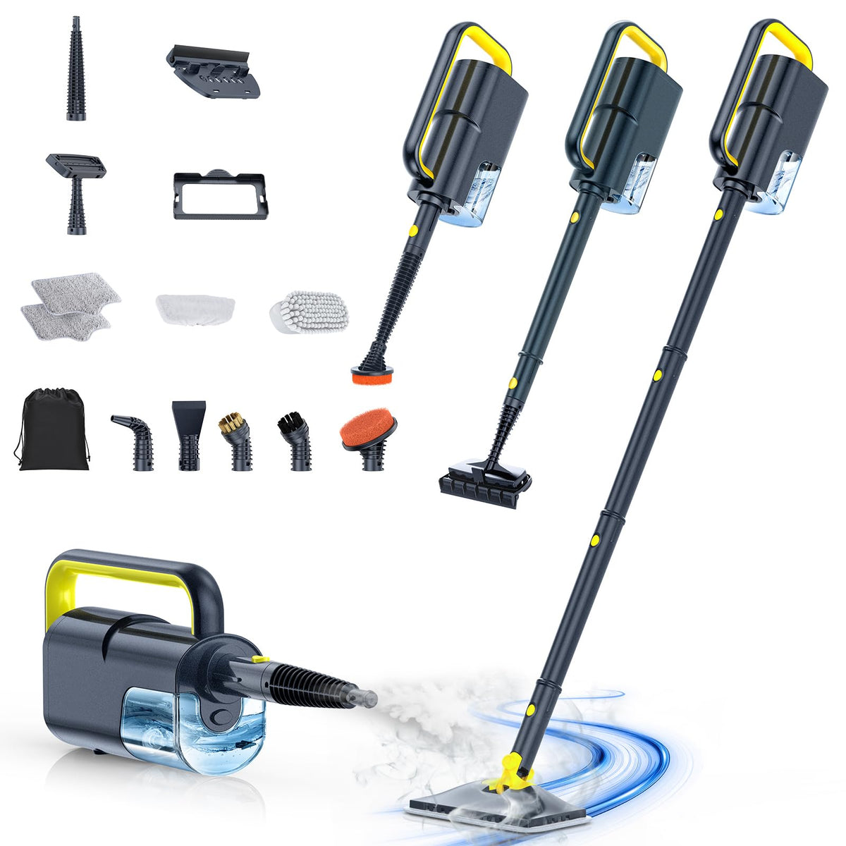 10-in-1 Detachable Handheld Steam Cleaner N2515