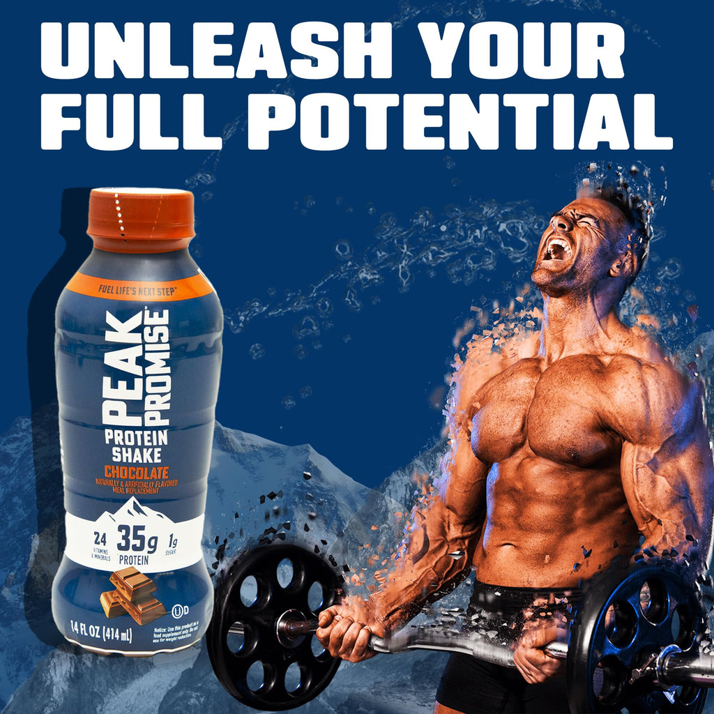 35g Protein Shake, 14 fl oz, 12 pack, Chocolate Y184132