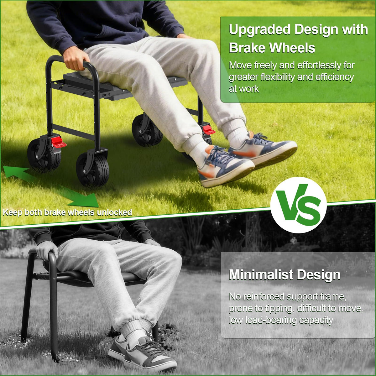 Rolling Garden Kneeler and Seat E56592
