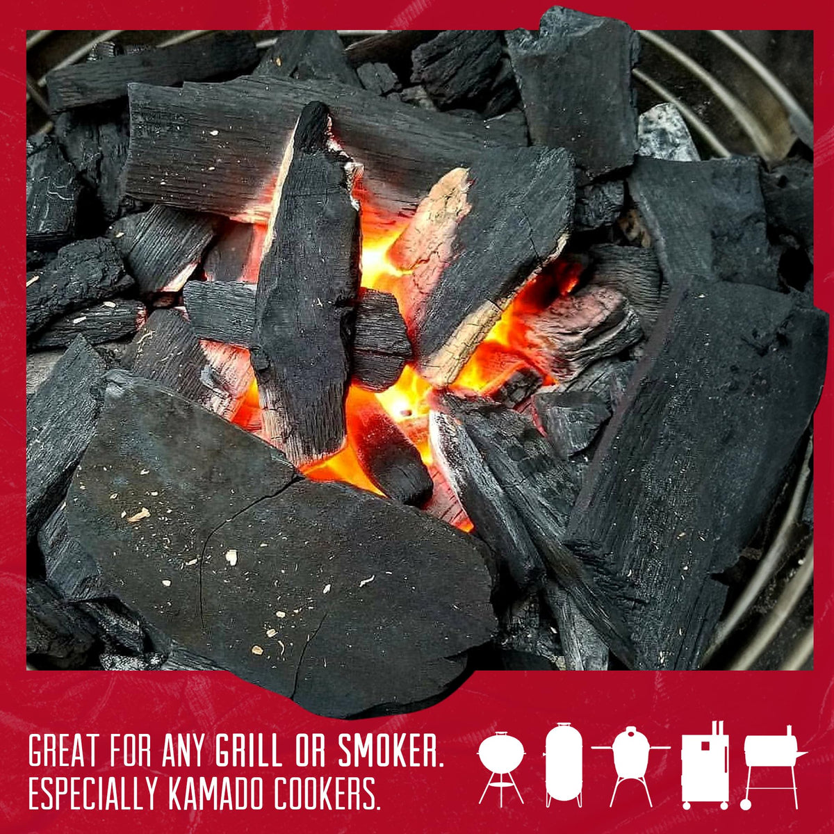 Natural Lump Charcoal 20 lbs 2 Packs G456175