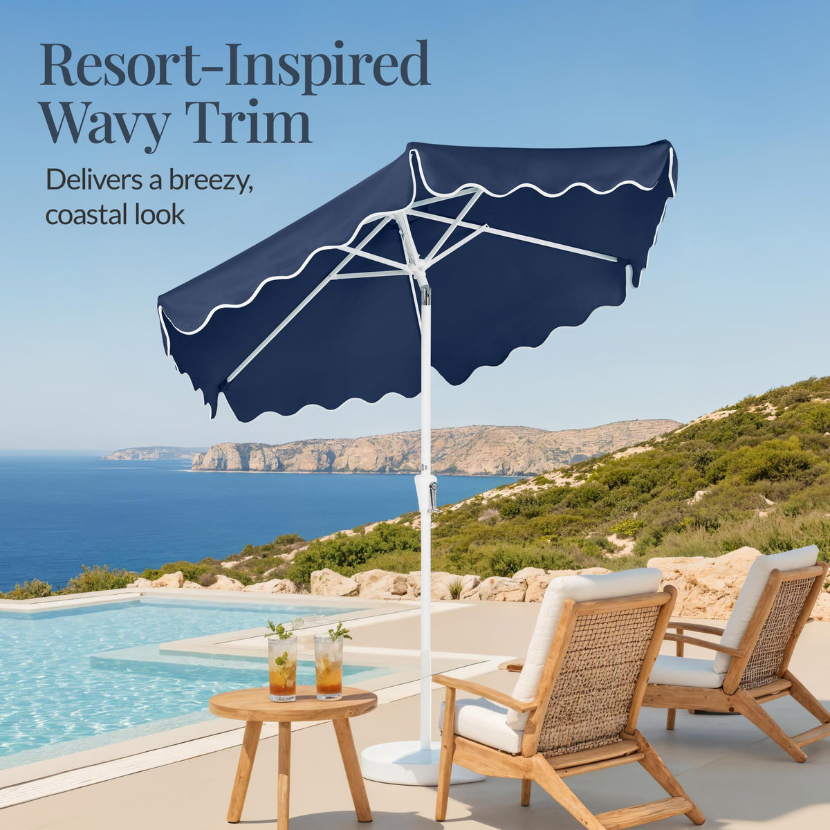 Patio Market Umbrella with Crank & Tilt Y651725