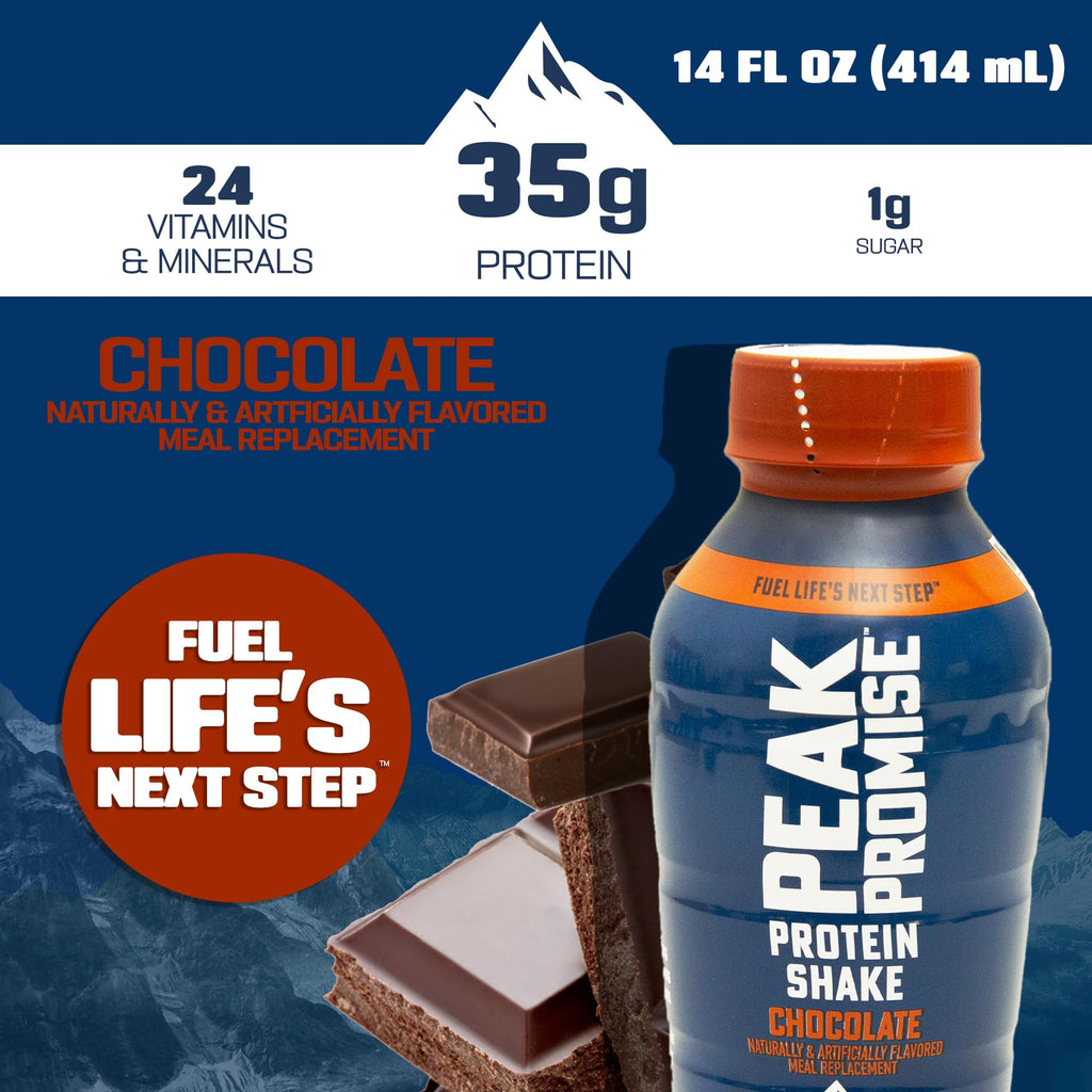 35g Protein Shake, 14 fl oz, 12 pack, Chocolate Y184132