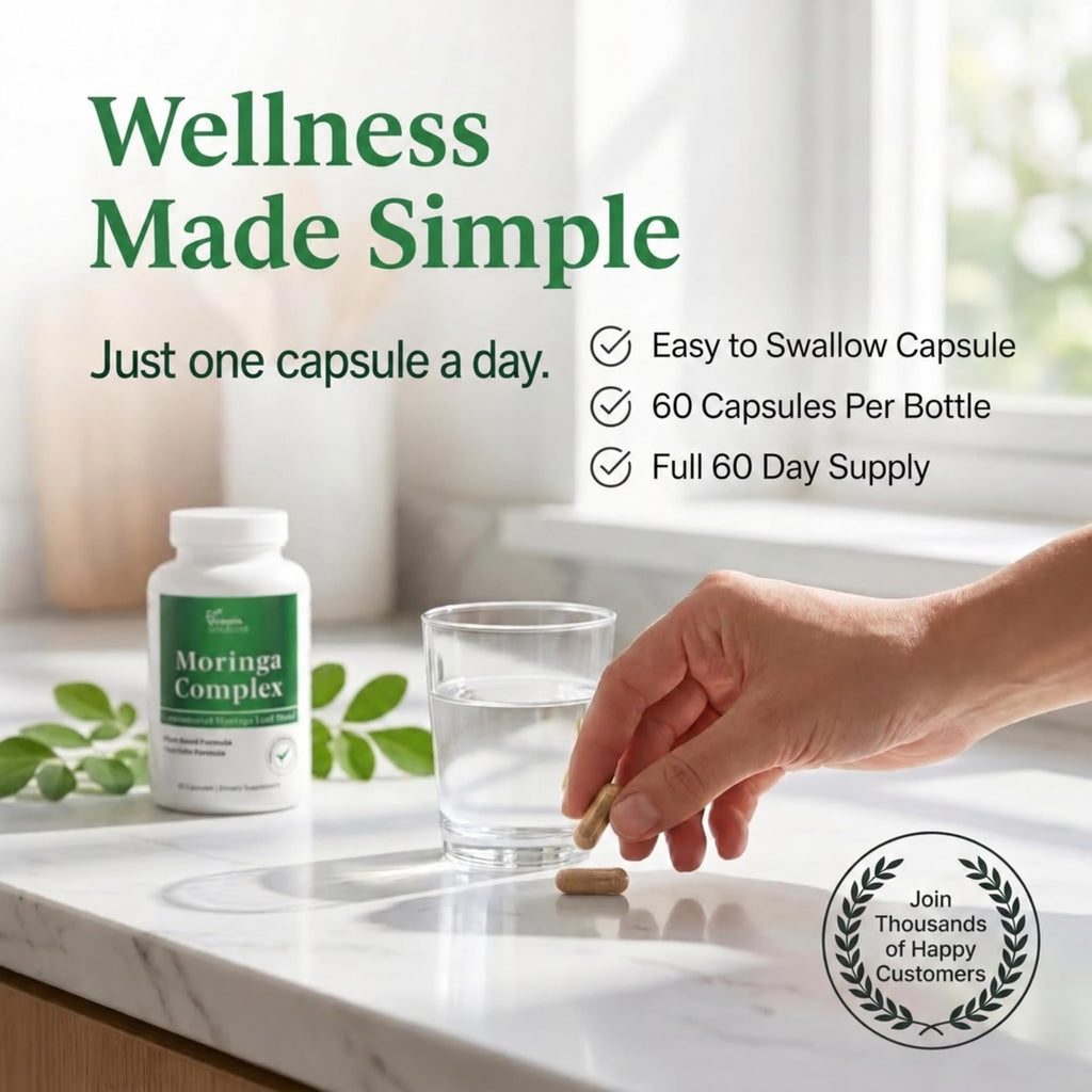 Moringa Oleifera Capsules with 20:1 Leaf Extract F3868
