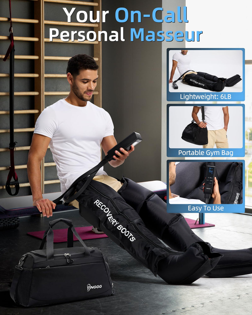 Air Leg Massager with Compression Boots R60622