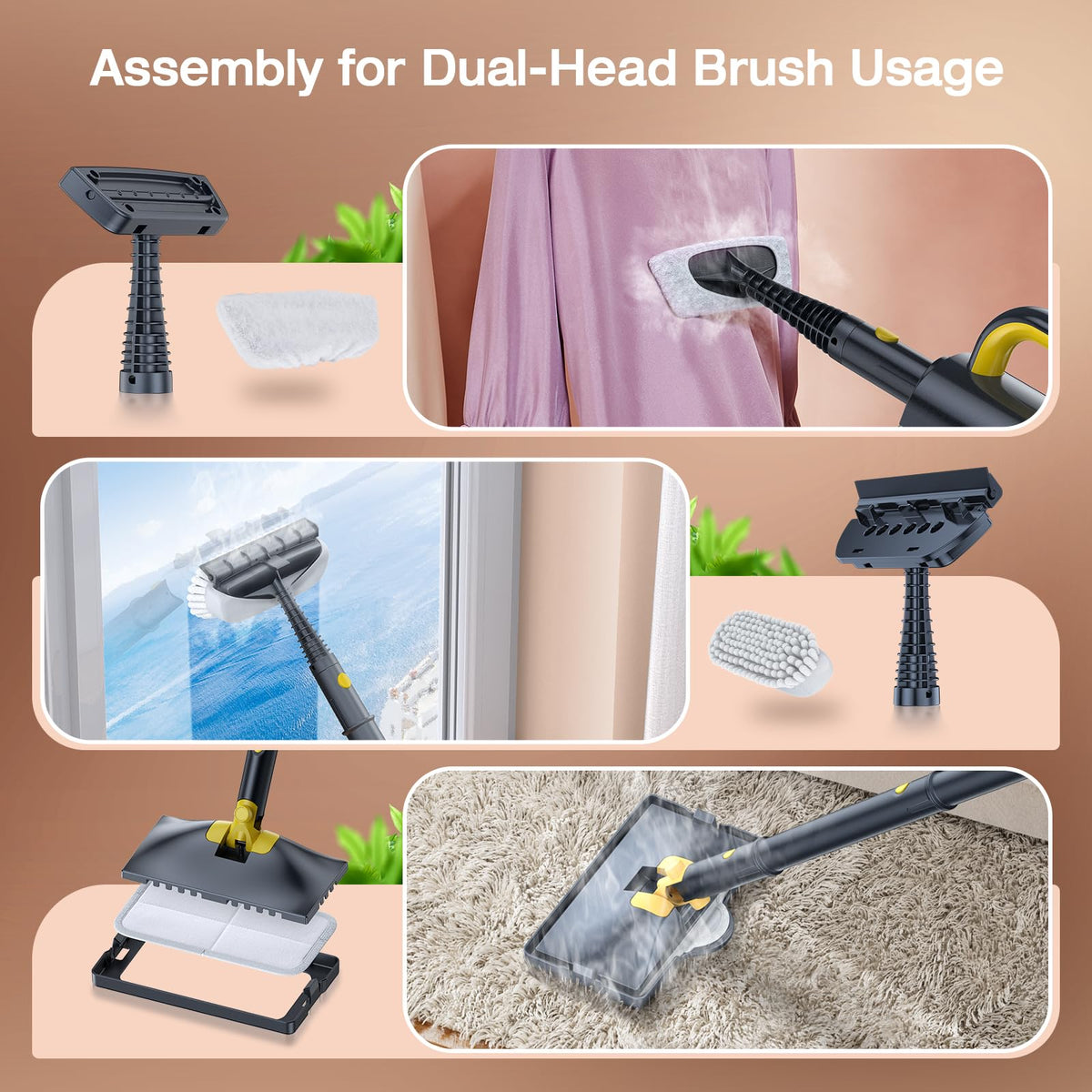 10-in-1 Detachable Handheld Steam Cleaner N2515