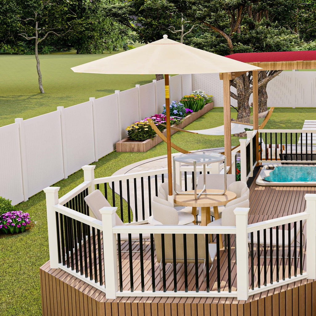 105 Pack 26" Black Aluminum Deck Balusters J34522