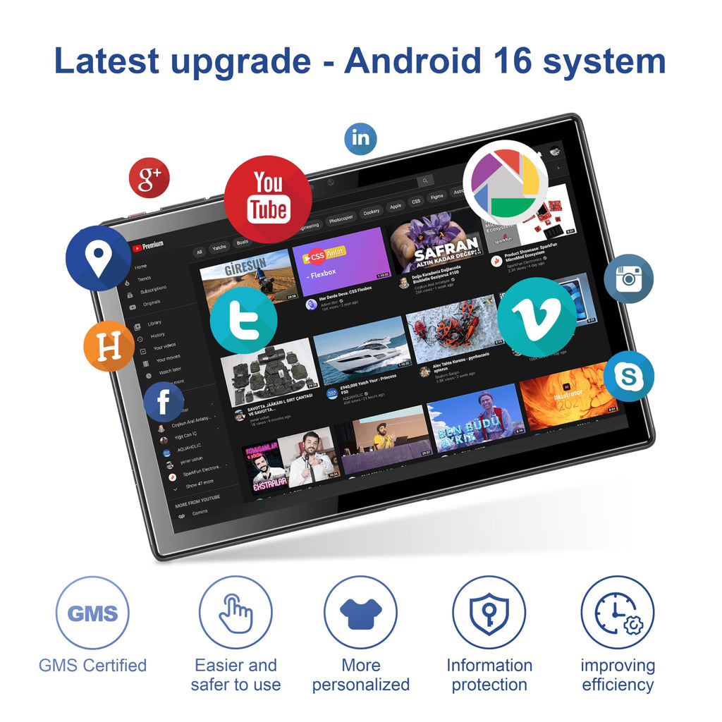 10.1 inch Android 16 Tablet B880