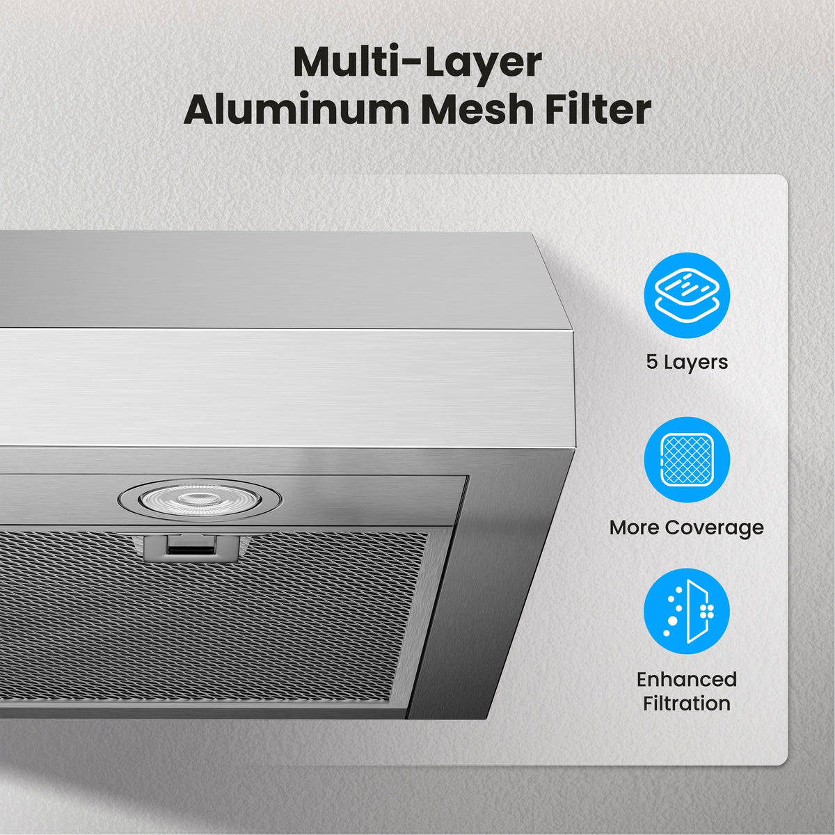 30 Inch 1200 CFM Stainless Steel Under Cabinet Range Hood N5279