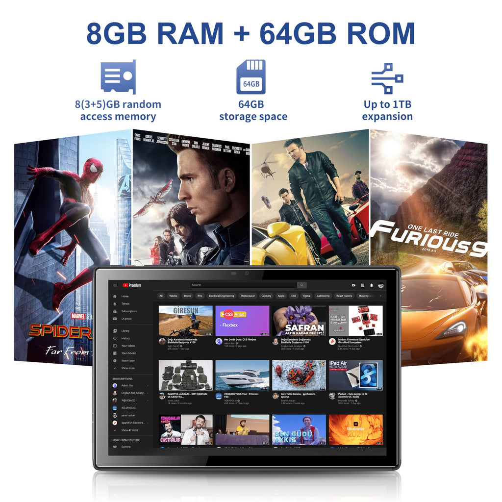 10.1 inch Android 16 Tablet B880